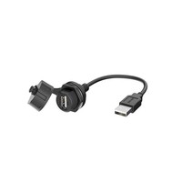 Conector USB2.0 Macho-Hembra Lshitech, Cable de Extensión USB a Prueba de Agua con Conector para Soldar, de 0.1-1m, para Conectores Eléctricos y Automotrices