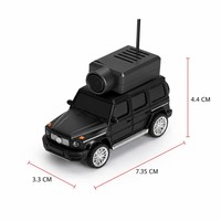 Voiture RC FPV 1:64 avec caméra HD 480P, contrôle par application WiFi, stabilisateur gyroscopique 4 canaux 2,4 GHz, voiture miniature électrique prête à l'emploi pour enfants