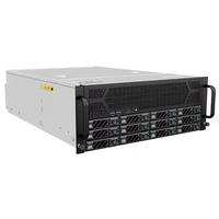 Nouveau 4u 12Bay Rack GPU Serveur Châssis Ventilateur Côté Alimentation 12GB Fond de panier 11PCIE en Stock Cartes graphiques personnalisées Boîtier serveur