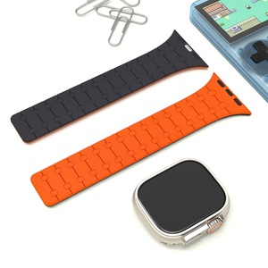 Bracelet de sport en silicone bicolore magnétique pour <span class=keywords><strong>Apple</strong></span> <span class=keywords><strong>Watch</strong></span> <span class=keywords><strong>Ultra</strong></span> 49 mm 45 mm 44 mm 42 mm 41 mm 40 mm 38 mm - Product Image 6