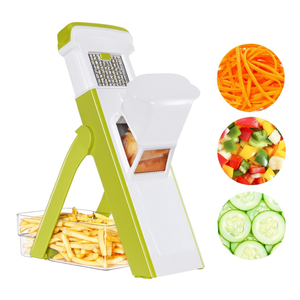 Éminceur de légumes mandoline avec récipient blanc et vert ZF2301 1 - Product Image 2