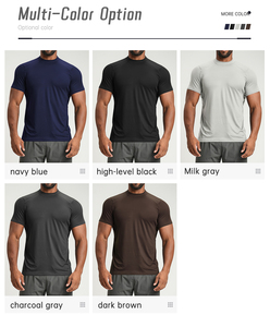 Camiseta Deportiva para Hombre, Suave, Transpirable y de Secado Rápido, para Primavera y Verano, Absorbe la Humedad, Manga Corta, para Yoga, Gimnasio, Senderismo y Viajes Diarios - Product Image 6