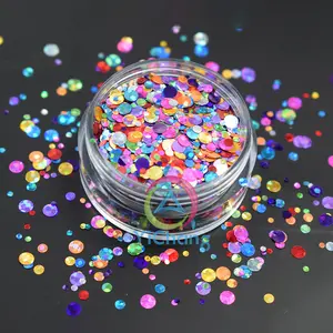 DIY Party Decoration Polyester Balloon Gift Card Dots Mix Circle Cosmetic Glitter Wholesale