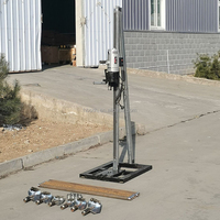 Machine de forage de puits d'eau électrique monophasée 2,5 kW, facile à utiliser, avec trépied manuel, 110 V/220 V