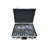 Mallette en aluminium nouveaux tissus, petite mallette en aluminium avec rembourrage en mousse/vide, étui à instruments vide/mallette de transport facile