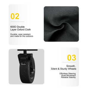 Chariot de camping pliable ultra léger Chariot de pique-nique de plage compact et peu encombrant - Product Image 4