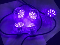 DC24V 60mm Cabochon RGB DMX Point Lumières Carnaval LED Pixel Fun Amusement RGB DMX Éclairage Contrôlé