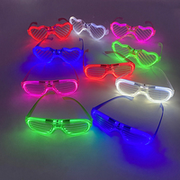 Lunettes LED Lumineuses Clignotantes pour Mariages, Anniversaires, Accessoires de Fête pour Adultes et Enfants, Fournitures d'Éclairage de Soirée