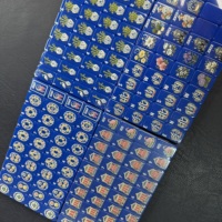 Ensemble de Mahjong Bleu en Gros, Tuiles de Mahjong de Style Chinois avec Tuiles Joker et Motifs Floraux pour Fournisseurs de Jeux