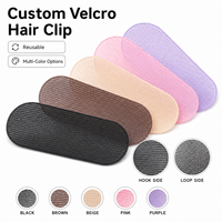 Matériaux personnalisés pour pinces à cheveux Velcro – Outils quotidiens de coiffure pour femmes – Accessoires capillaires réutilisables en nylon et plastique