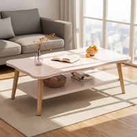 Tables basses en bois multifonctionnelles modernes et minimalistes pour salon, vente en gros d'usine, mobilier de maison