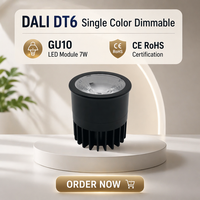 Module LED GU10 monocolore DALI DT6 7W, meilleure qualité, usine chinoise, aluminium forgé à froid 1070, downlight GU10 très vendu
