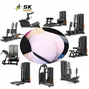 جهاز تدريب الأرداف SK، آلة قابلة للتعديل لتمارين تمديد الساق وثني الساق، جهاز رفع الأرداف وتمارين اللياقة البدنية للساقين - Product Image 1