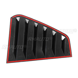 Glossy Black Rear <b>Window</b> Louver Shutter <b>Cover</b> Trim For VW For GOLF MK7 MK7.5 2014-2019 - Product Image 5