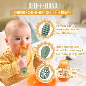Utensilio de Alimentación para Bebés Recién Nacidos con Punta Suave, Apto para Encías, de Silicona No Tóxica, Pre-cuchara para Bebés, Libre de BPA - Product Image 6