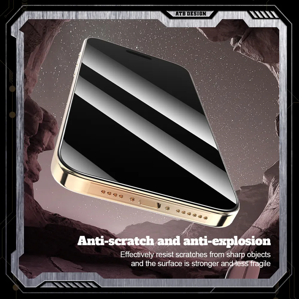 ATB KingKong нано-пленка для защиты экрана, защитное антишпионское стекло для iphone 15 14 13 12 11 pro max