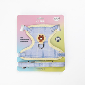 Arnés de poliéster ajustable para gatos, juego de correas, bonito estilo de dibujos animados para gatos y perros pequeños - Product Image 5