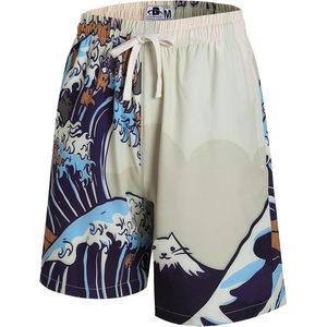 Shorts de Baño Personalizados para Hombre de Secado Rápido con Bolsillos con Cierre, Traje de Baño, Talla M - Product Image 1