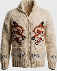 Kit de tricot personnalisé pour <span class=keywords><strong>cardigan</strong></span> Hail Mary motif loup (Projet Hail Mary) - Product Image 1