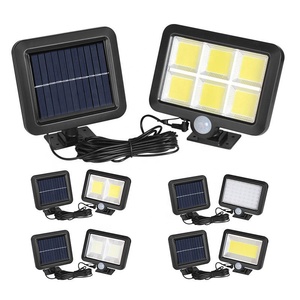 Foco <span class=keywords><strong>de</strong></span> calle con energía Solar, lámpara <span class=keywords><strong>de</strong></span> pared <span class=keywords><strong>de</strong></span> inundación, jardín al aire libre, seguridad nocturna, 100 LED COB, Sensor <span class=keywords><strong>de</strong></span> movimiento, luz Solar <span class=keywords><strong>para</strong></span> el hogar - Product Image 1