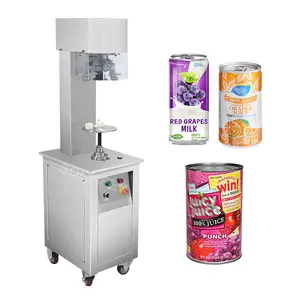 Easy to operate manual small drink juice aluminum tin can sealing machine