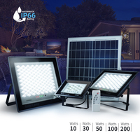 Projecteur solaire LED, lampe de projecteur solaire, éclairage solaire personnalisé IP66 pour entrepôt