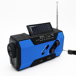 Radio météo d'urgence portable AM FM NOAA, radio à <span class=keywords><strong>manivelle</strong></span> solaire avec batterie externe 2000mAh, alarme SOS, lampe torche LED, lampe de lecture - Product Image 6