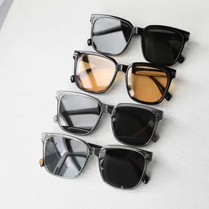 인기있는 럭셔리 빈티지 고품질 남성 여성 oculos 사용자 정의 로고 TR90 프레임 선글라스 클래식 광장 태양 안경