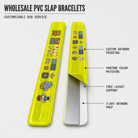 Bracelet claquant personnalisé en PVC Linxu avec impression UV, bracelet réfléchissant pour cadeaux promotionnels et fêtes