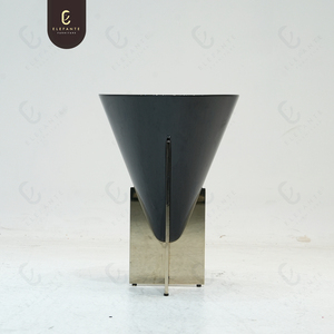 Luxury Living Room Mirrored Stainless Steel Base Burr Wood Veneer Coffee <strong>Table</strong> <strong>High</strong> Standard <strong>Side</strong> <strong>Table</strong> - Product Image 3