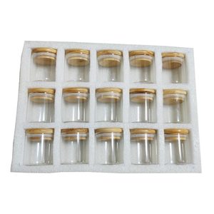 网店新品厨房木盖玻璃食品储藏罐套装 - Product Image 1