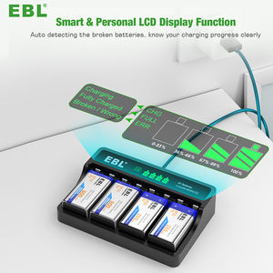 <span class=keywords><strong>Chargeur</strong></span> <span class=keywords><strong>de</strong></span> batterie intelligent EBL LCD <span class=keywords><strong>9</strong></span> V pour batteries rechargeables <span class=keywords><strong>9</strong></span> <span class=keywords><strong>volts</strong></span> Lithium-ion / Ni-MH / Ni-CD - Product Image 3