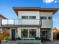 Doppelgeländer aus 316/304 Edelstahl, modernes quadratisches, rost- und wasserbeständiges Balkon-, Treppen- und Garten-Geländer für Veranda und Terrasse