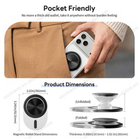 Support de téléphone magnétique personnalisé, pliable, avec disque métallique, aimant puissant, support de smartphone réglable, logo OEM, cadeaux en gros