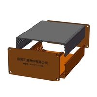 Boîtier de contrôle en alliage d'aluminium anodisé 6063, mini-boîtier PC, boîtiers d'instruments électroniques IP54, corps divisé, fourni par l'usine