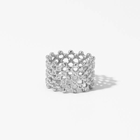 Bague géométrique carrée en acier inoxydable plaqué or et argent PVD avec pierre en zircon pour femme, cadeau de bijoux