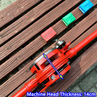Machine à fileter manuelle Hugong Heavy Duty 114 Type pour tuyaux de 1/2 à 2 pouces, jeu de fileteuses à cliquet, outils de plomberie en acier pour la construction