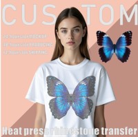 Kaos Grosir Custom Motif Rubah Fennec Gurun dengan Desain Berlian Imitasi Berkilau dan Bulan Sabit untuk Anak-anak, Pesta Safari, dan Tamasya ke Kebun Binatang