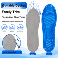 Semelles intérieures en velours TPE pour chaussures de sport, unisexes, à motif nid d'abeille, antidérapantes, absorbant les chocs, douces, respirantes, absorbant la transpiration