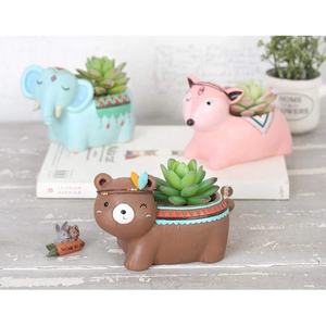 Pot en résine pour plantes succulentes, boîte à plantes cactus, <span class=keywords><strong>jardin</strong></span> féerique, décoration intérieure et extérieure DIY - Product Image 1