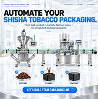 Nouvelle ligne de remplissage automatique de tabac à chicha améliorée, machine d'emballage de tabac à chicha, machine d'emballage de chicha