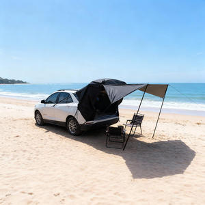 Abri <span class=keywords><strong>de</strong></span> <span class=keywords><strong>voiture</strong></span> portable semi-automatique, résistant au vent et au soleil, auvent extérieur en <span class=keywords><strong>toile</strong></span>, protection solaire <span class=keywords><strong>pour</strong></span> <span class=keywords><strong>voiture</strong></span>, utilisation en garage - Product Image 6