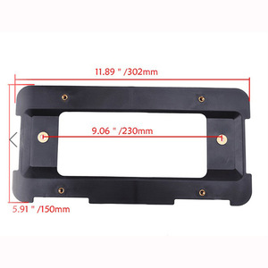 Support de plaque d'immatriculation arrière en plastique noir pour BMW 3 5 7 X1 X3 X4 X5, spécifications américaines - Product Image 3