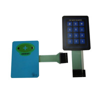 Panel de Membrana con Teclas Múltiples Personalizadas al por Mayor, Impresión de Serigrafía, Teclado de Membrana Flexible para Dispositivos Mecánicos