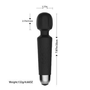 Masseur électrique pour adultes, bâton de massage AV, silicone intégral, vibrant, rose, masseur manuel, vente chaude, vibromasseur pour femmes, jouet - Product Image 3