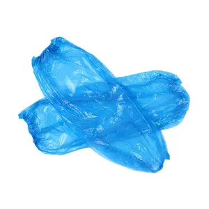 Bleu jetable en plastique PE/CPE clair transparent manchon couverture LDPE étanche bras couverture