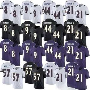 Benutzerdefiniertes Logo Baltimore Ravens Football Trikot # 8 Jackson # 9 # 15 # 57 Legend Edition Großhandel Erwachsenen-Uniform - Product Image 1