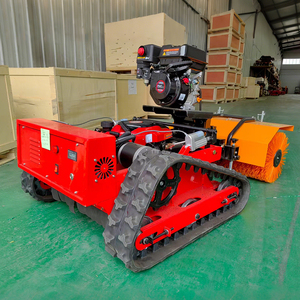 Tondeuse robotisée intelligente télécommandée la plus vendue pour jardin, balayeuse à neige, tondeuse hydraulique agricole, moteur robotique à chenilles en caoutchouc rotatives à 360° - Product Image 5