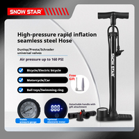 High-Pressure Cycling Hand Inflator Pump Multi-Functional Mini Air Floor Pump for Bicycle Portable Easy Use