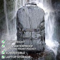 Sac à dos étanche Fogland 20L Breakwater Supply, fermeture éclair entièrement scellée, coque rigide pour les activités nautiques en plein air multi-scènes
